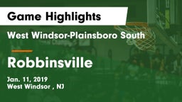 West Windsor-Plainsboro South  vs Robbinsville  Game Highlights - Jan. 11, 2019
