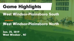 West Windsor-Plainsboro South  vs West Windsor-Plainsboro North  Game Highlights - Jan. 25, 2019