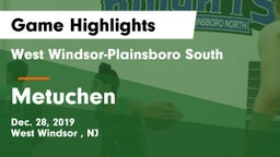 West Windsor-Plainsboro South  vs Metuchen  Game Highlights - Dec. 28, 2019