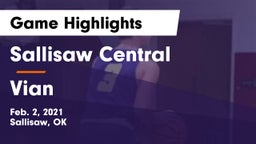 Sallisaw Central  vs Vian  Game Highlights - Feb. 2, 2021