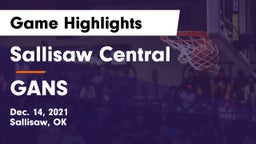 Sallisaw Central  vs GANS Game Highlights - Dec. 14, 2021