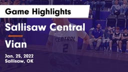 Sallisaw Central  vs Vian  Game Highlights - Jan. 25, 2022