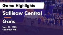 Sallisaw Central  vs Gans  Game Highlights - Jan. 21, 2023