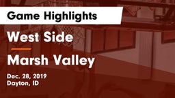 West Side  vs Marsh Valley  Game Highlights - Dec. 28, 2019