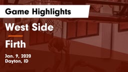 West Side  vs Firth  Game Highlights - Jan. 9, 2020