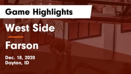 West Side  vs Farson Game Highlights - Dec. 18, 2020