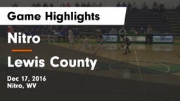Nitro  vs Lewis County  Game Highlights - Dec 17, 2016