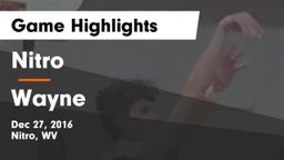 Nitro  vs Wayne  Game Highlights - Dec 27, 2016