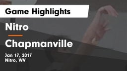 Nitro  vs Chapmanville Game Highlights - Jan 17, 2017
