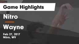 Nitro  vs Wayne  Game Highlights - Feb 27, 2017