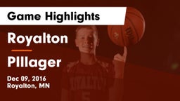 Royalton  vs PIllager Game Highlights - Dec 09, 2016
