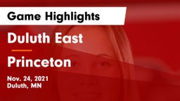 Duluth East  vs Princeton  Game Highlights - Nov. 24, 2021