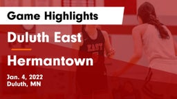 Duluth East  vs Hermantown  Game Highlights - Jan. 4, 2022