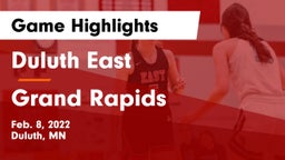 Duluth East  vs Grand Rapids  Game Highlights - Feb. 8, 2022