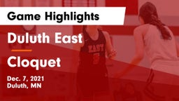 Duluth East  vs Cloquet  Game Highlights - Dec. 7, 2021