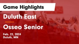 Duluth East  vs Osseo Senior  Game Highlights - Feb. 22, 2024
