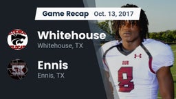 Recap: Whitehouse  vs. Ennis  2017