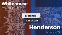 Matchup: Whitehouse High vs. Henderson  2018