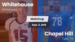 Matchup: Whitehouse High vs. Chapel Hill  2018