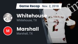 Recap: Whitehouse  vs. Marshall  2018