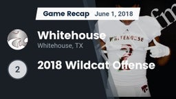 Recap: Whitehouse  vs. 2018 Wildcat Offense 2018