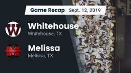 Recap: Whitehouse  vs. Melissa  2019