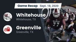 Recap: Whitehouse  vs. Greenville  2020