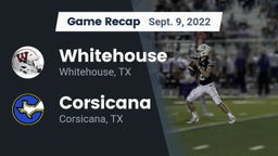 Recap: Whitehouse  vs. Corsicana  2022