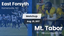 Matchup: East Forsyth High vs. Mt. Tabor  2017