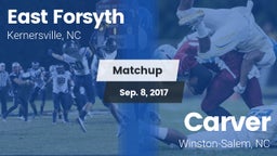 Matchup: East Forsyth High vs. Carver  2017