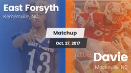 Matchup: East Forsyth High vs. Davie  2017