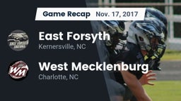 Recap: East Forsyth  vs. West Mecklenburg  2017