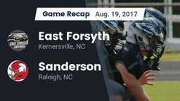Recap: East Forsyth  vs. Sanderson  2017