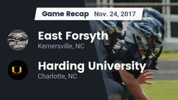 Recap: East Forsyth  vs. Harding University  2017