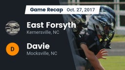 Recap: East Forsyth  vs. Davie  2017