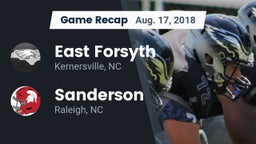 Recap: East Forsyth  vs. Sanderson  2018