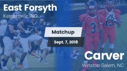 Matchup: East Forsyth High vs. Carver  2018