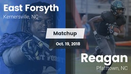Matchup: East Forsyth High vs. Reagan  2018