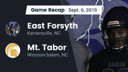 Recap: East Forsyth  vs. Mt. Tabor  2019