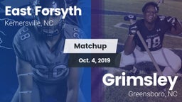 Matchup: East Forsyth High vs. Grimsley  2019