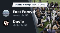 Recap: East Forsyth  vs. Davie  2019