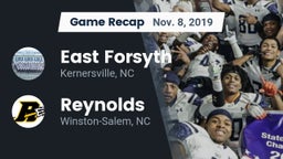 Recap: East Forsyth  vs. Reynolds  2019