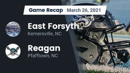 Recap: East Forsyth  vs. Reagan  2021
