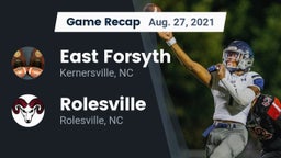 Recap: East Forsyth  vs. Rolesville  2021