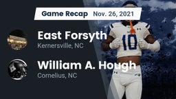 Recap: East Forsyth  vs. William A. Hough  2021