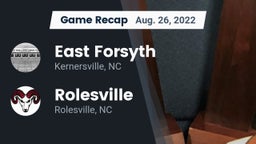 Recap: East Forsyth  vs. Rolesville  2022