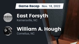 Recap: East Forsyth  vs. William A. Hough  2022