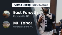 Recap: East Forsyth  vs. Mt. Tabor  2023