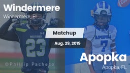 Matchup: Windermere High Scho vs. Apopka  2019