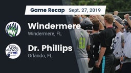 Recap: Windermere  vs. Dr. Phillips  2019